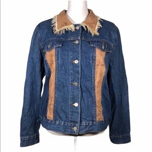 LIGHTHOUSE Apparel Fringe Denim Jean Jacket